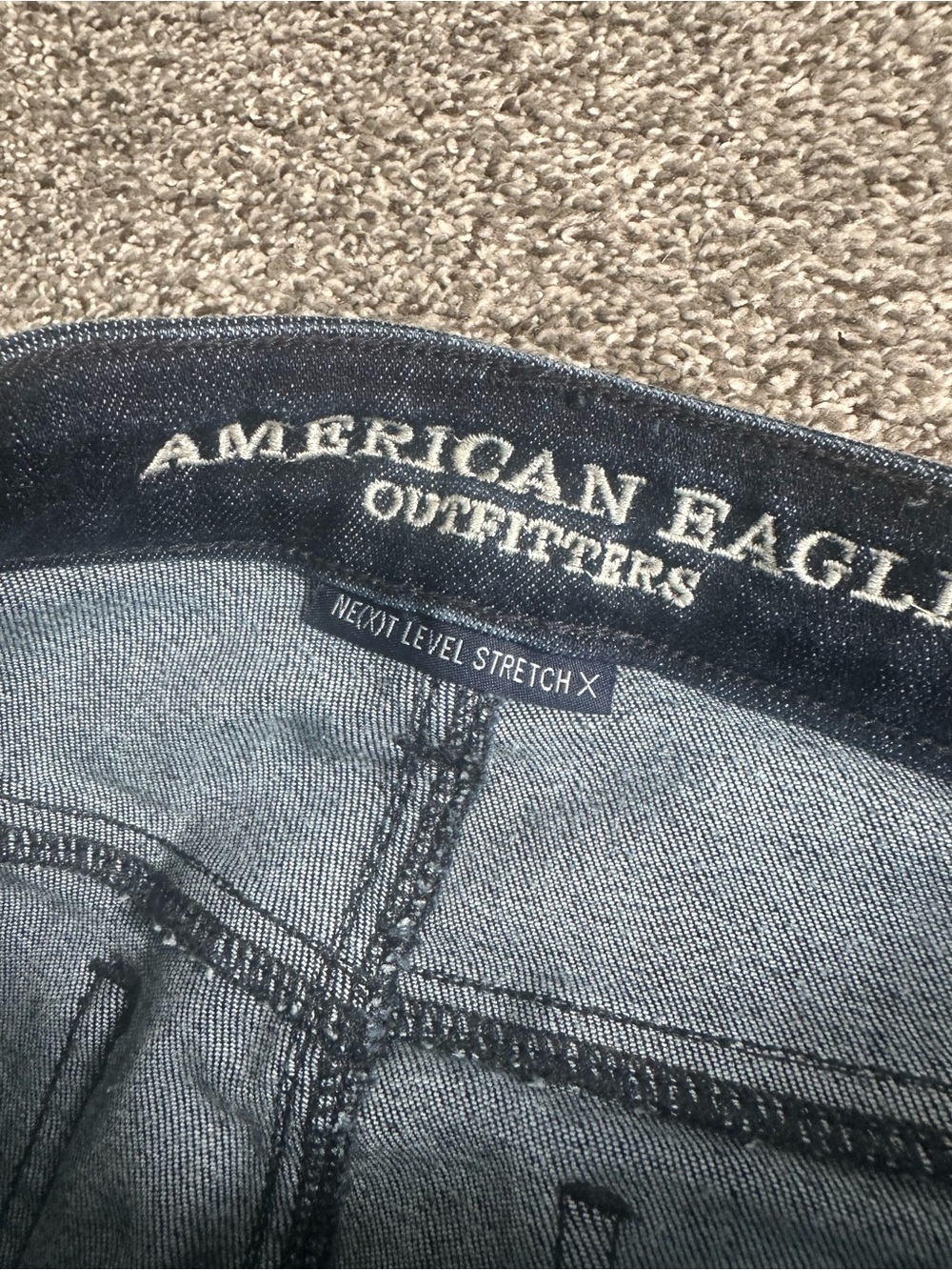 American Eagle Outfitters Dark Indigo Boyfriend Jeans - Picture 3 of 5